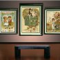 VINTAGE VALENTINE CUPID HEARTS LOVE CARD CANVAS PRINT