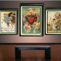 VINTAGE VALENTINE CARD CUPID HEARTS LOVE CANVAS  PRINT
