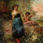 VINTAGE FAIRIES CUPID VALENTINE  FANTASY CANVAS  PRINT