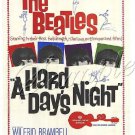 VINTAGE BEATLES  HARD DAYS NIGHT CANVAS ART PRINT LARGE