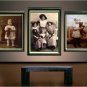 ANTIQUE TEDDY BEAR DOLL WOMEN CHILD PHOTO CANVAS PRINT
