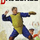 VINTAGE BASEBALL PLAYER CATCHER UNIFORM CANVAS PRINT