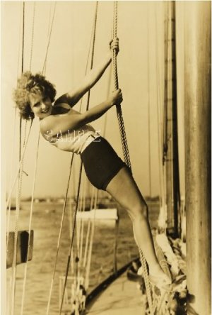 VINTAGE CLARA BOW SILENT FILM STAR PHOTO CANVAS PRINT