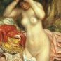 VINTAGE NUDE GIRL BATH HAIR BEAUTY CANVAS PRINT LARGE