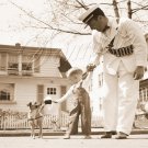 VINTAGE GOOD HUMOR MAN BOY DOG ICE CREAM CANVAS ART-BIG