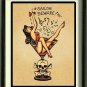 TATTOO FLASH SAILORS GRAVE BOTTLE CANVAS ART PRINT