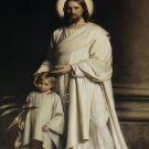 VINTAGE CHRIST CHILD RELIGIOUS CANVAS ART PRINT- LARGE