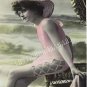 VINTAGE FRENCH RISQUE BATHING BEAUTY PHOTO CANVAS PRINT