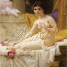 VINTAGE FAIRY ROSES DOVES FANTASY SENSUAL CANVAS PRINT