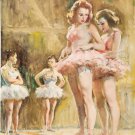 VINTAGE BALLET BALLERINAS DANCERS TUTU CANVAS ART PRINT