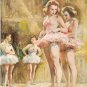 VINTAGE BALLET BALLERINAS DANCERS TUTU CANVAS ART PRINT