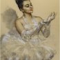 VINTAGE BALLET BALLERINA DANCER DANCE CANVAS ART PRINT