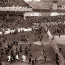 VINTAGE EBBETS FIELD BASEBALL STADIUM CANVAS ART PRINT