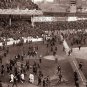 VINTAGE EBBETS FIELD BASEBALL STADIUM CANVAS ART PRINT