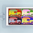 POP ART BUNGALOW BAR TRUCK - 2 ARTISTIC LUGGAGE TAGS