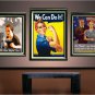 WWII ROSIE THE RIVETER RECRUITIMENT POSTER CANVAS PRINT