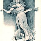 ART NOUVEAU WITCH WICCA ILLUSTRATION CANVAS PRINT