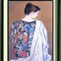 JAPANESE NUDE BEAUTY MODEL TATTOO BODY ART CANVAS PRINT