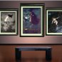 VINTAGE WITCH FLYING HALLOWEEN WICCA CANVAS ART - LARGE