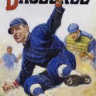VINTAGE BASEBALL PLAYER SLIDE SPORT GAME CANVAS ART-BIG