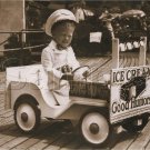 GOOD HUMOR ICE CREAM PEDAL CAR BOY CANVAS PRINT - LARGE