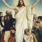 VINTAGE JESUS CHRIST COME UNTO ME CHRISTIAN CANVAS ART