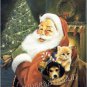 VINTAGE CHRISTMAS CHILD TUSH STOCKING CANVAS ART PRINT
