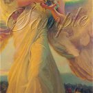VINTAGE BIRDS ANGEL WINGS PARROT FANTASY CANVAS ART BIG