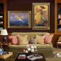 VINTAGE BIRDS ANGEL WINGS PARROT FANTASY CANVAS ART BIG