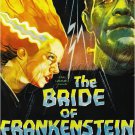 VINTAGE BRIDE OF FRANKENSTEIN KARLOFF HORROR CANVAS ART