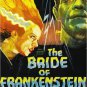 VINTAGE BRIDE OF FRANKENSTEIN KARLOFF HORROR CANVAS ART
