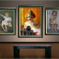 VINTAGE CHILD GIRL CURLS ANTIQUE DOLL CANVAS ART PRINT
