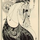 VINTAGE ART DECO NOUVEAU PEACOCK LADY CANVAS PRINT- BIG