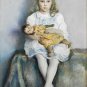 VINTAGE ANTIQUE DOLL LITTLE GIRL CANVAS ART PRINT LARGE