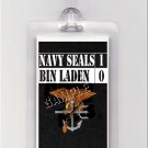 NAVY SEALS VS OSAMA BIN LADEN- 2 ARTISTIC LUGGAGE TAGS