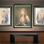 VINTAGE VIRGIN MARY SACRED HEART CHIC CANVAS ART LARGE