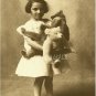 VINTAGE CHILD TEDDY BEAR PHOTO CANVAS ART PRINT - LARGE