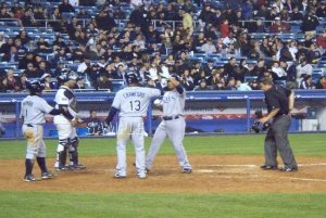 TAMPA BAY RAY BASEBALL WORLD SERIES CANVAS ART PRINT