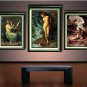 VINTAGE NUDE SIREN SEA NYMPH FANTASY CANVAS ART PRINT