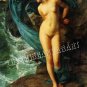 VINTAGE NUDE SIREN SEA NYMPH FANTASY CANVAS ART PRINT