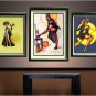 WITCH WICCA HALLOWEEN PUMPKIN SEXY STOCKINGS CANVAS ART