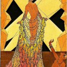 ART DECO NOUVEAU SHOW GIRL LADY GLAMOUR CANVAS PRINT