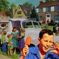 VINTAGE BOY ICE CREAM TRUCK MAN CREAMSICLE CANVAS PRINT