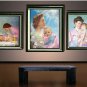 VINTAGE MOTHERS DAY BABY LOVE SUN RAY CANVAS ART PRINT