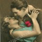 ART DECO LOVERS KISS SOLDIER ROMANCE CHIC CANVAS PRINT