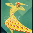 DECO DANCE MAGAZINE COVER ZIEGFELD SHOW GIRL CANVAS ART