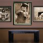 VINTAGE CHILD BOY ICE CREAM CONE PHOTO CANVAS ART PRINT