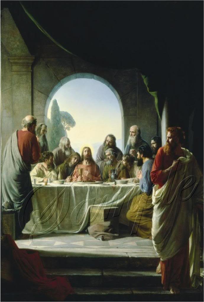 VINTAGE JESUS LAST SUPPER UNIQUE CHRISTIAN CANVAS PRINT