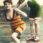 ART DECO FRENCH BATHING BEAUTY FLAPPERS PC CANVAS PRINT