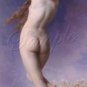 VINTAGE WITCH FLYING RISQUE NUDE WICCA CANVAS PRINT BIG